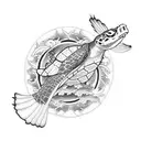 tortuga tattoo design idea