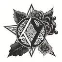 stoic symbol tattoo design idea