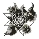 stoic symbol tattoo design idea