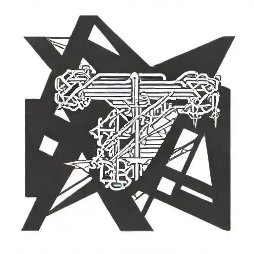 metallica symbol as a dna strand tattoo design idea