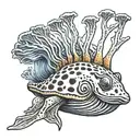 nudibranch gracefully swimming tattoo design idea
