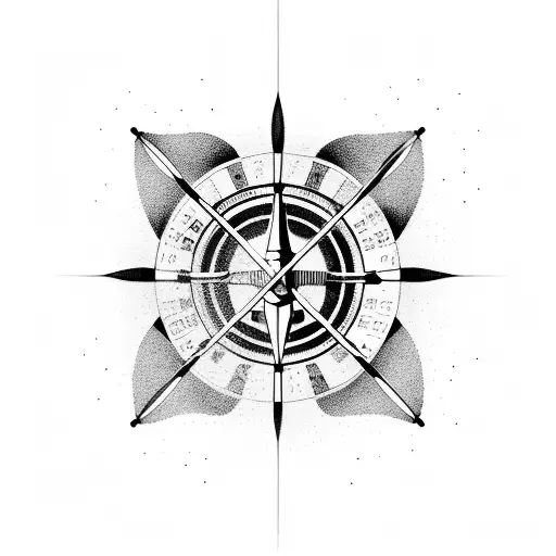 roulette table tattoo design idea