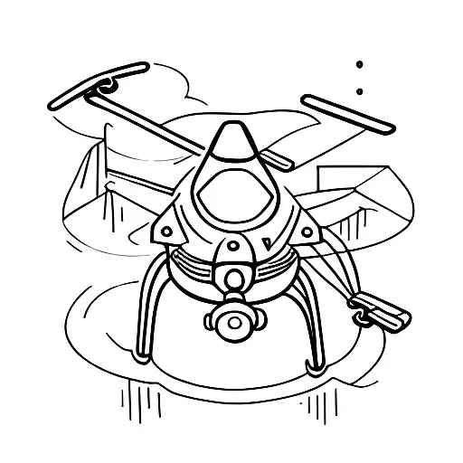 helicopters tattoo design idea