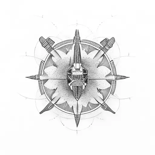 helicopter tattoo design idea