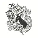 M tattoo design idea