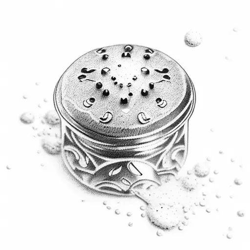 salt and pepper shaker tattoo design idea