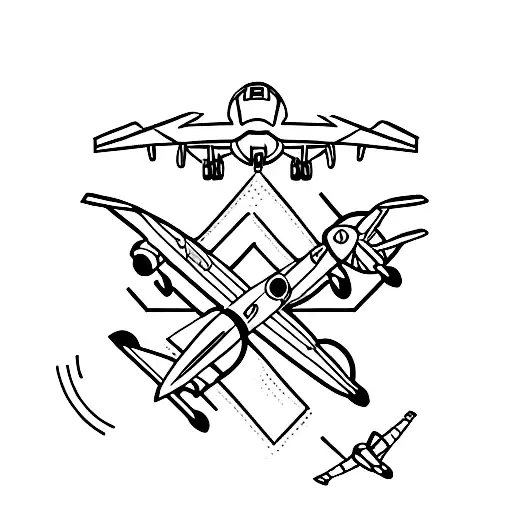 Aviation tattoo design idea