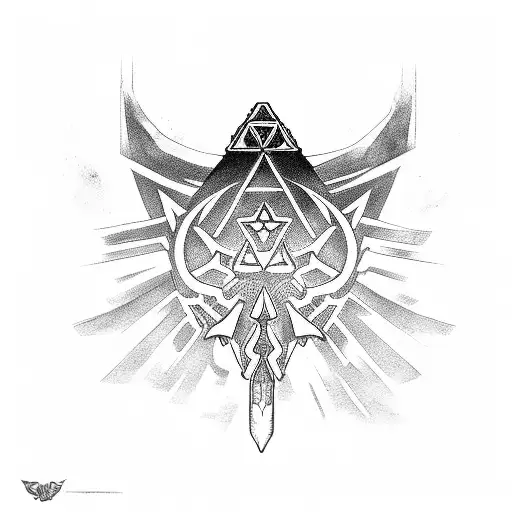 The Legend of Zelda tattoo design idea