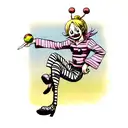 buggy the star clown from one piece tattoo design idea