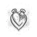 Crying Heart tattoo design idea