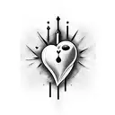 Crying Heart tattoo design idea