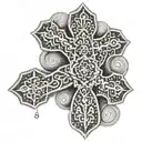 Portuguese cross tattoo design idea