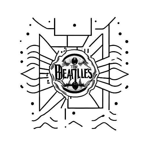 the beatles icon tattoo design idea