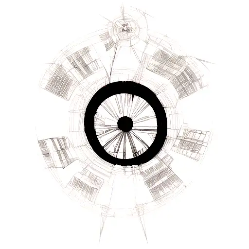 levi ackerman with tridimensional package tattoo design idea