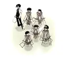 levi ackerman with tridimensional package tattoo design idea