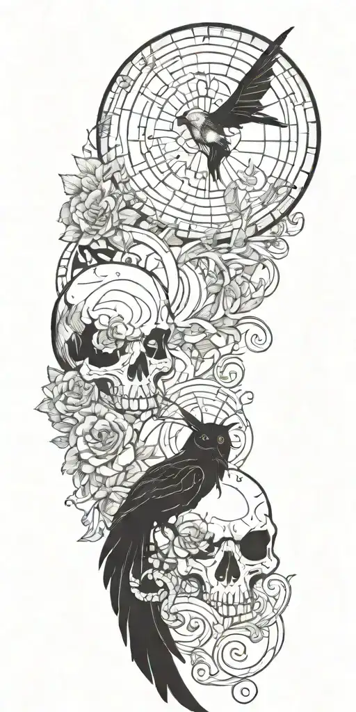 bad omens songs inspired tattoo design idea