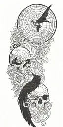 bad omens songs inspired tattoo design idea