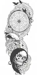 bad omens songs inspired tattoo design idea