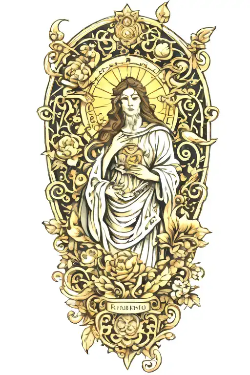 Biblical sleeve tattoo tattoo design idea