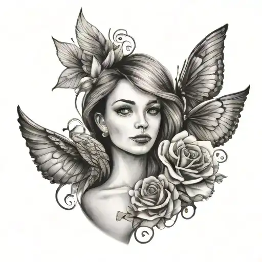 Mom tattoo inspired by children tattoo design idea