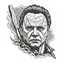 Horror Movie Michael Myers Forearm Tattoo tattoo design idea