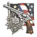 flag cross 2nd amendment tattoo design idea