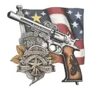 flag cross 2nd amendment tattoo design idea
