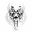 he giger biomechanics dark tattoo design idea