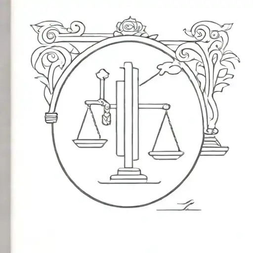 lawyer tattoo design idea
