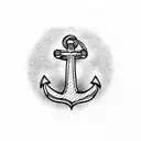 Anchor with infinity  tattoo design idea