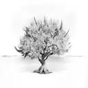 laurel tree tattoo design idea