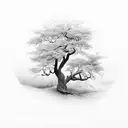 laurel tree tattoo design idea