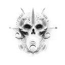 god eliminates fear tattoo design idea