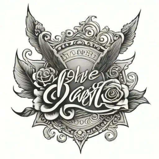 last name tattoo tattoo design idea