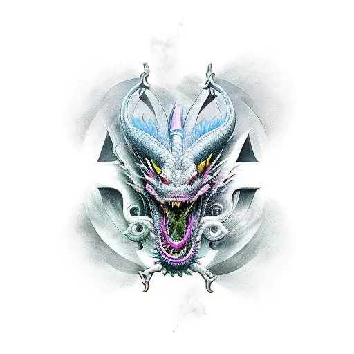 Dragon 3 heads tattoo design idea
