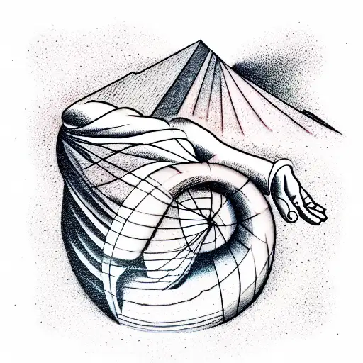 One idea for a tattoo inspired by the myth of King Sisyphus could be an image of tattoo design idea