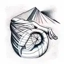 One idea for a tattoo inspired by the myth of King Sisyphus could be an image of tattoo design idea