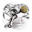 One idea for a tattoo inspired by the myth of King Sisyphus could be an image of tattoo design idea