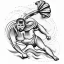 One idea for a tattoo inspired by the myth of King Sisyphus could be an image of tattoo design idea