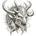 wendigo tattoo design idea