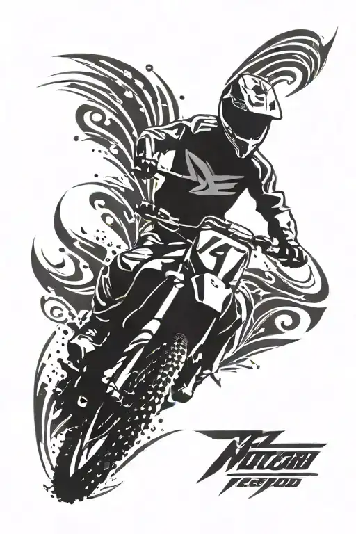 motocross tattoo design idea