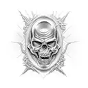 evil inside tattoo design idea