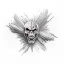 evil inside tattoo design idea