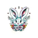 playboy bunny  tattoo design idea
