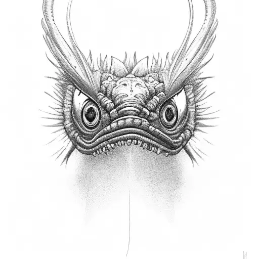 worm tattoo design idea