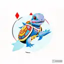 squirtle tattoo design idea