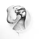 Goose tattoo design idea