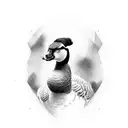 Goose tattoo design idea
