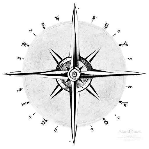 A compass surrounded by open books, symbolizing the endless journey of knowledge and exploration tattoo design idea
