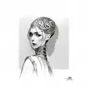 rear view mirror tattoo design idea